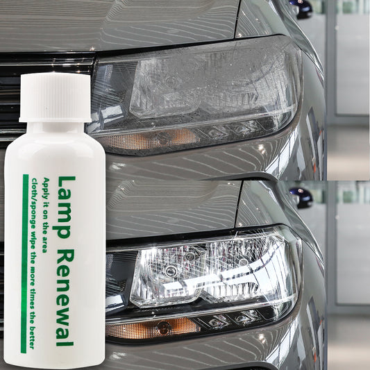 Automobile headlight repair liquid from foggy to flawless