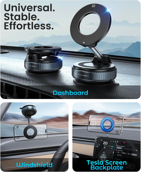 Magnetic Suction Cup Phone Mount for Magsafe
