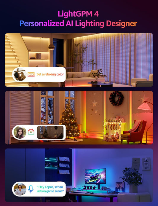 S1 AI LED Strip Lights for Bedroom