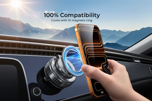 360° Rotation Vacuum Magnetic Phone Holder Stand