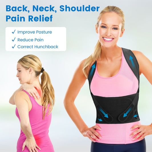 3 Size Options Posture Corrector For Women Men Adjustable Back Brace Posture Trainer
