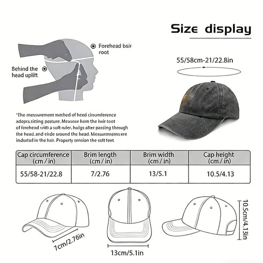 World's Best Papa Baseball Vintage Washed Cotton Cap For Men, Perfect Gift For Dad Father